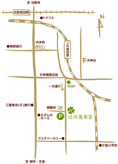 蓮華堂周辺地図